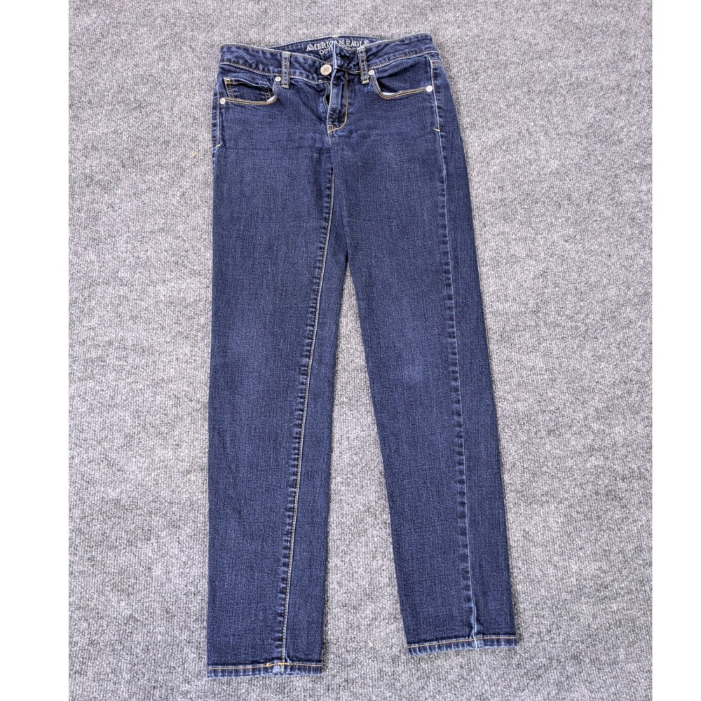 American Eagle Jeans Size 4 Super Stretch Dark Wash Slim Denim